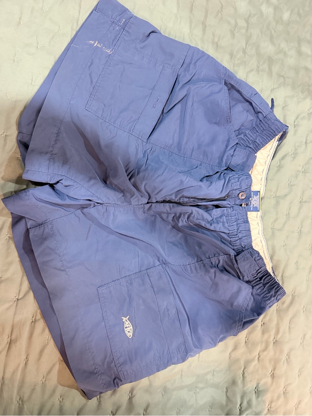 AFTCO Light Blue Men's Hybrid Cargo Shorts